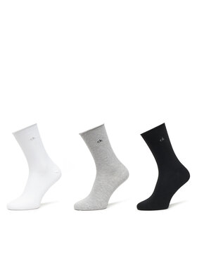 Calvin Klein Calvin Klein Комплект 3 чифта дълги чорапи дамски 701234368 Цветен