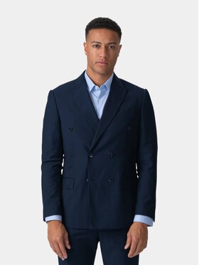 TeeShoppen TeeShoppen Marynarka 'Basic Collection' Granatowy Regular Fit