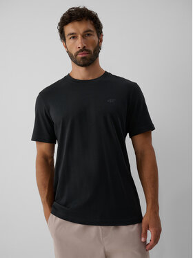 4F 4F T-Shirt ESSENTIAL Szary ciemny Regular Fit