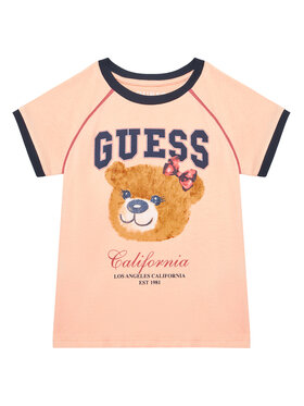 Guess Guess T-Shirt J5YI21 K8HM4 Koralowy Regular Fit