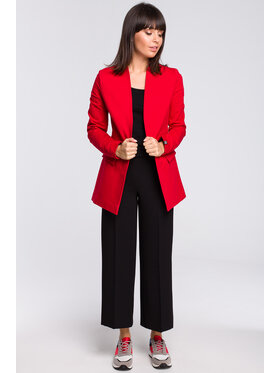 BeWear BeWear Marynarka B102 Czerwony Flare Fit
