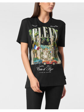 PHILIPP PLEIN PHILIPP PLEIN T-Shirt 24889 Czarny Over Fit