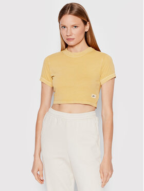 Reebok Reebok Póló Natural Dye HK4969 Sárga Slim Fit