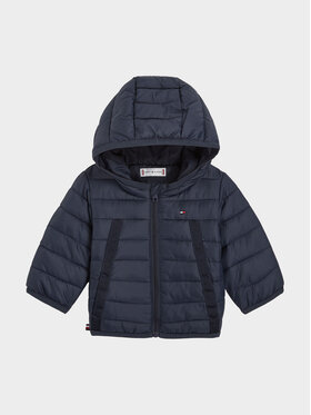 Tommy Hilfiger Tommy Hilfiger Vatovaná bunda Monotype Tape KN0KN01722 Tmavomodrá Regular Fit