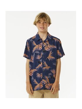 Rip Curl Rip Curl Koszula Surf Revival S/S Shirt- Boy Granatowy Standard Fit