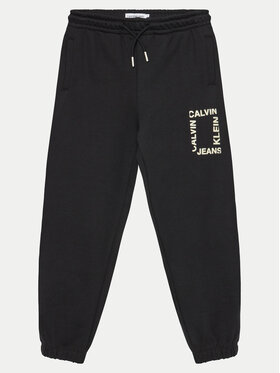 Calvin Klein Jeans Calvin Klein Jeans Pantaloni da tuta Mini Hero IB0IB02125 Nero Relaxed Fit
