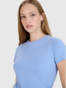 4F 4F T-Shirt 4FWMM00TTSHF2255-32S Granatowy Slim Fit