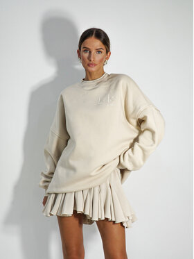 LilaLou LilaLou Bluza Lucky Beżowy Regular Fit
