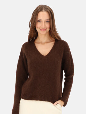 L’AF L’AF Sweter Nelli Brązowy Regular Fit