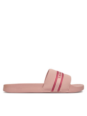 Tommy Hilfiger Tommy Hilfiger Klapki Logo Tape Webbing FW0FW09359 Różowy