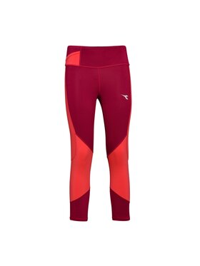 Diadora Diadora Legginsy L. 6/8 TIGHTS Czerwony Basic Fit