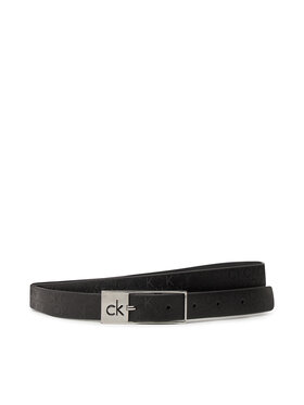 Calvin Klein Calvin Klein Pasek Damski Ck Cut Square Buckle 2.0_Mono K60K613243 Czarny