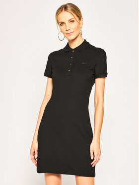 Lacoste Lacoste Ежедневна рокля EF5473 Черен Slim Fit