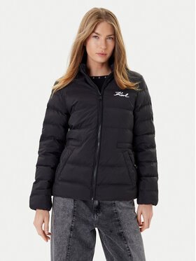 KARL LAGERFELD KARL LAGERFELD Kurtka przejściowa A1W15049 Czarny Regular Fit