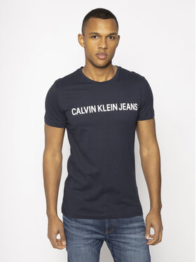 Calvin Klein Jeans Calvin Klein Jeans T-Shirt Core Institutional Logo J30J307855 Granatowy Regular Fit