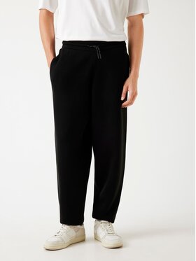 Guess Guess Kalhoty z materiálu 179300 Černá Regular Fit