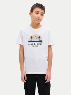 Jack&Jones Junior Jack&Jones Junior T-särk Palm 12269922 Valge Regular Fit