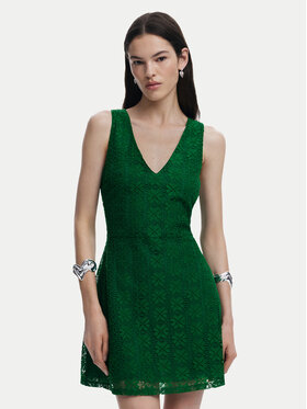 Desigual Desigual Rochie cocktail 25SWVW53 Verde Slim Fit