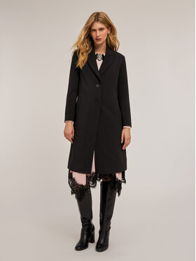 Motivi Motivi Cappotto 0062Q000562N033 Nero Regular Fit