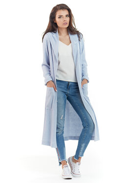Awama Awama Sveter L062 Modrá Basic Fit