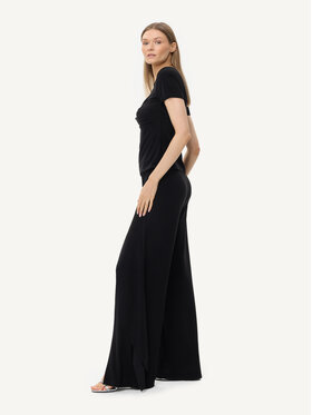 KMX KMX Spodnie materiałowe 809950007 Czarny Flare Fit