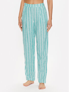 Etam Etam Spodnie piżamowe 6539394 Zielony Regular Fit