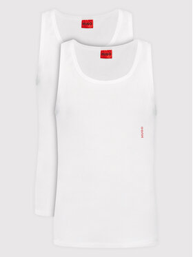 HUGO HUGO Berankovių marškinėlių komplektas 50469778 Balta Slim Fit