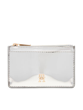 Tommy Hilfiger Tommy Hilfiger Puzdro na kreditné karty Long Cc Holder Met AW0AW18038 Strieborná