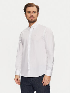 Tommy Hilfiger Tommy Hilfiger Πουκάμισο MW0MW37595 Λευκό Regular Fit