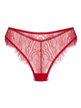 Merci Lingerie Merci Lingerie Figi brazylijskie EBR09OP06B Czerwony