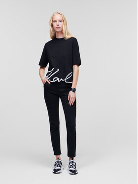 KARL LAGERFELD KARL LAGERFELD T-särk Signature Hem 226W1703 Must Relaxed Fit