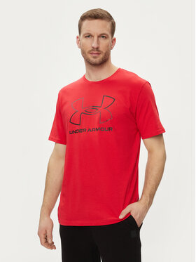 Under Armour Under Armour T-Shirt Ua Gl Foundation Update Ss 1382915-600 Czerwony Loose Fit