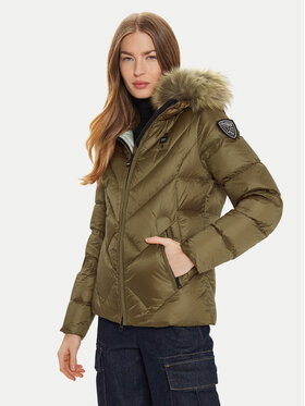 Blauer Blauer Pernata jakna 24WBLDC03051 Smeđa Regular Fit