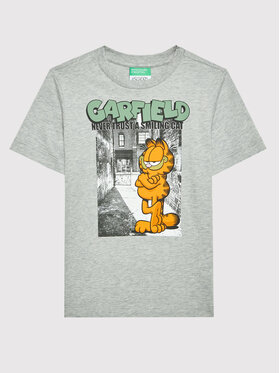 United Colors Of Benetton United Colors Of Benetton T-Shirt Garfield 3096C105D Szary Regular Fit