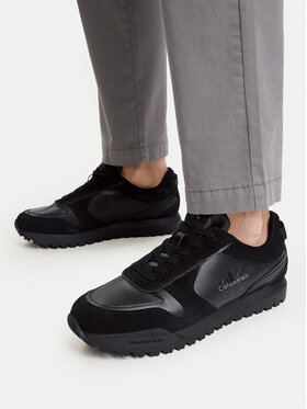 Calvin Klein Calvin Klein Sneakers Toothy Runner Irregular Lines YM0YM01461 Nero