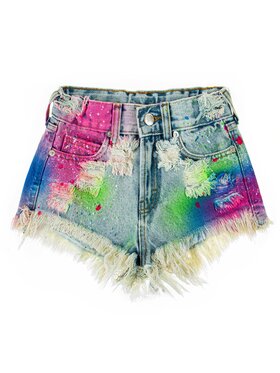 MissDenim MissDenim Džínsové šortky Midi Waist Farebná Regular Fit