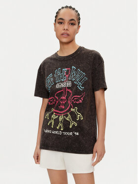 Vans Vans T-Shirt Guitar Solo Oversized VN000GJ6 Czarny Regular Fit