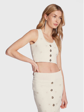Pinko Pinko Top 100148 A0HW Béžová Regular Fit