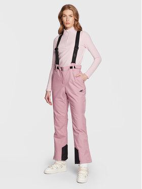 4F 4F Lyžiarske nohavice H4Z22-SPDN002 Ružová Relaxed Fit