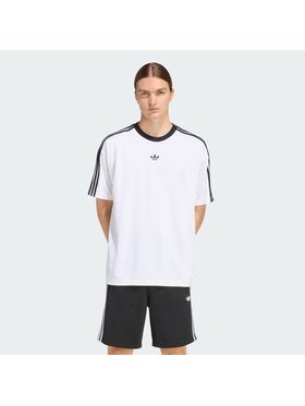 adidas adidas Тишърт adicolor Jacquard KD5829 Бял Loose Fit