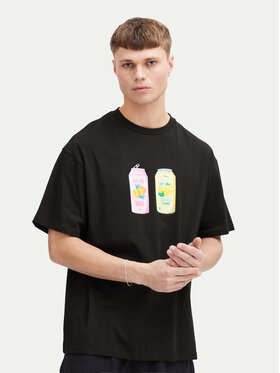 Solid Solid T-Shirt 21108243 Μαύρο Relaxed Fit