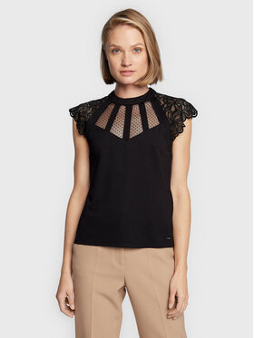 Morgan Morgan Bluse 222-DEMANE Schwarz Regular Fit