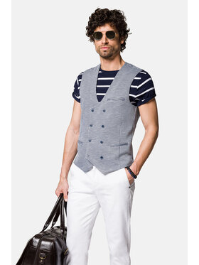 Lancerto Lancerto Kamizelka Monteria KA131123000010 Niebieski Slim Fit