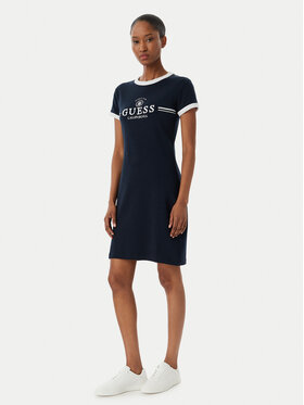 Guess Guess Vsakodnevna obleka V6GK05 K2988 Mornarsko modra Regular Fit