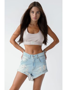 MissDenim MissDenim Szorty jeansowe Boyfriend Niebieski Boyfriend Fit