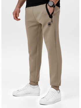 PITBULL PITBULL Spodnie dresowe Spodnie dresowe męskie DOGWOOD 3XL Beżowy Regular Fit