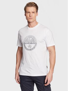 Napapijri Napapijri Tričko S-Bollo NP0A4H9K Biela Regular Fit