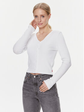 Levi's® Levi's® Bluzka Monica A7194-0001 Biały Slim Fit