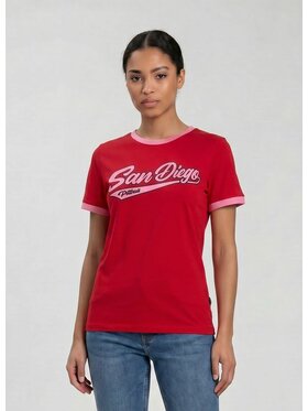 PITBULL PITBULL T-Shirt SAN DIEGO ANGEL Czerwony Regular Fit