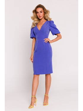 Made of Emotion Made of Emotion Elegantní šaty M779 Fialová Generous Fit
